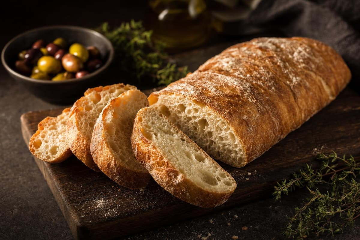Pain artisanal fraîchement cuit