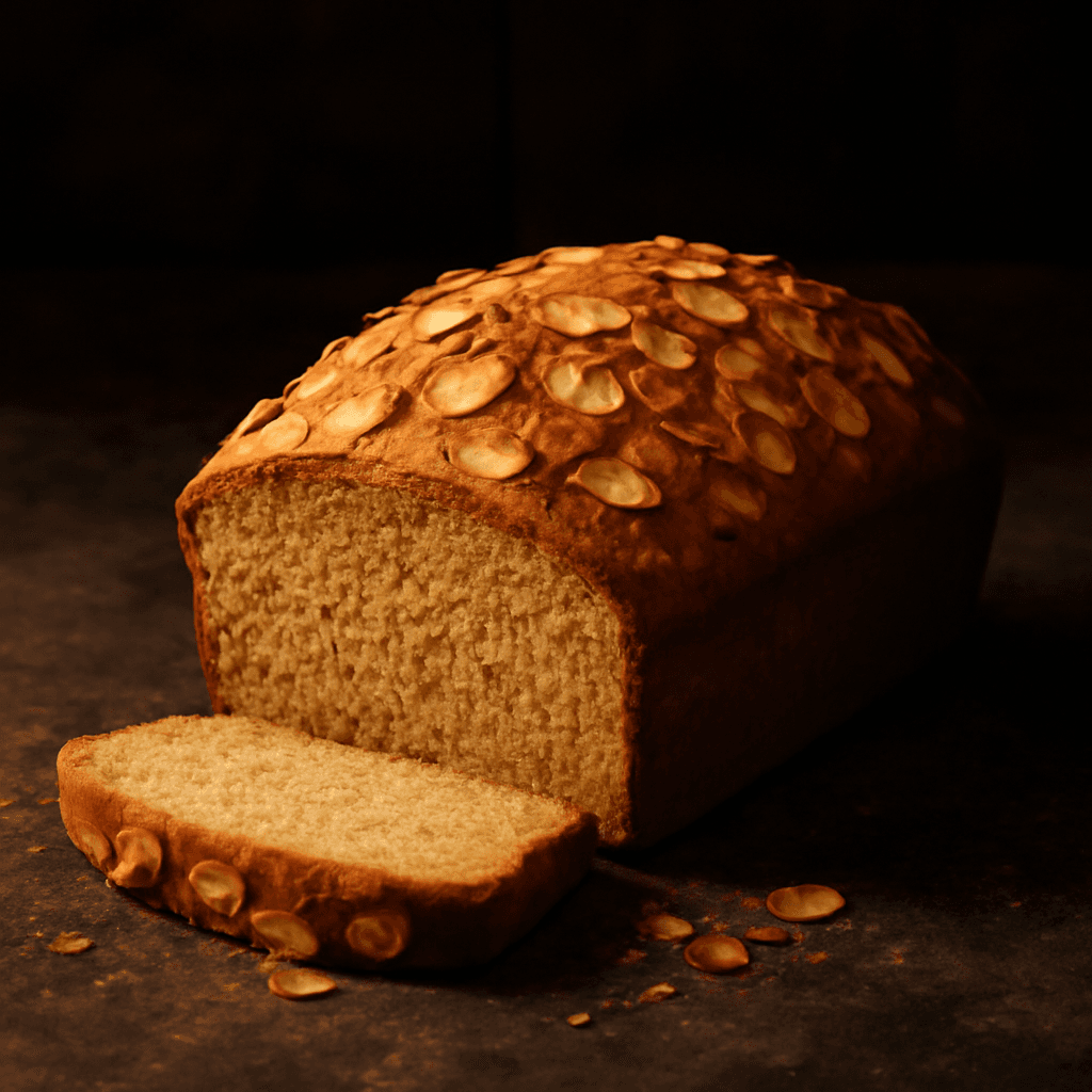 Almond Flour Bread - freshly baked bread