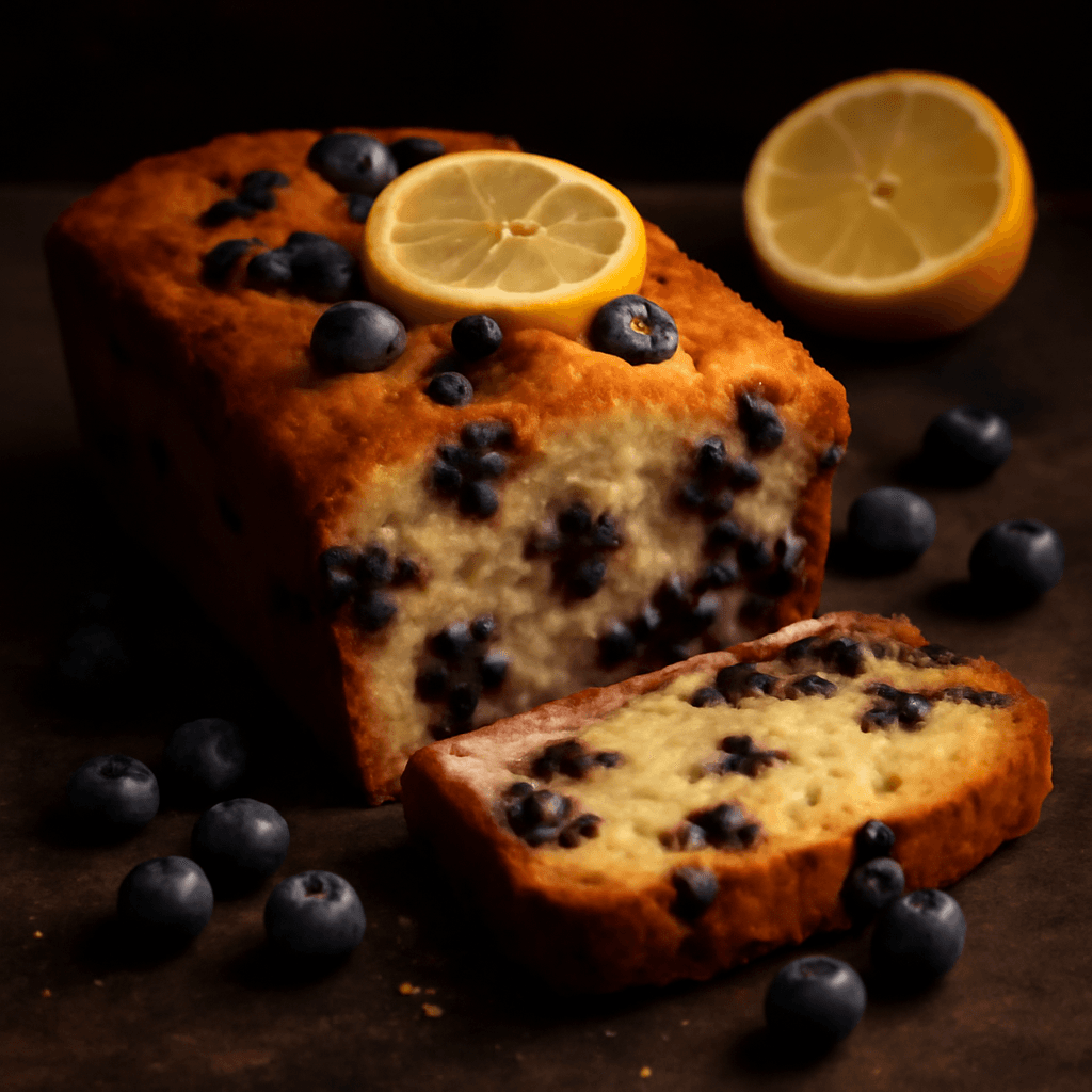 Blueberry Lemon Bread - freshly baked bread