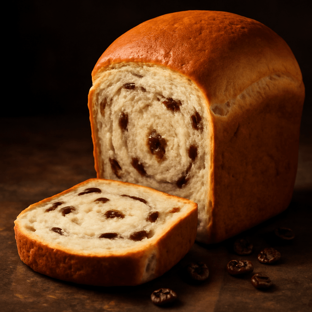 Bread Machine Cinnamon Raisin Bread - freshly baked bread