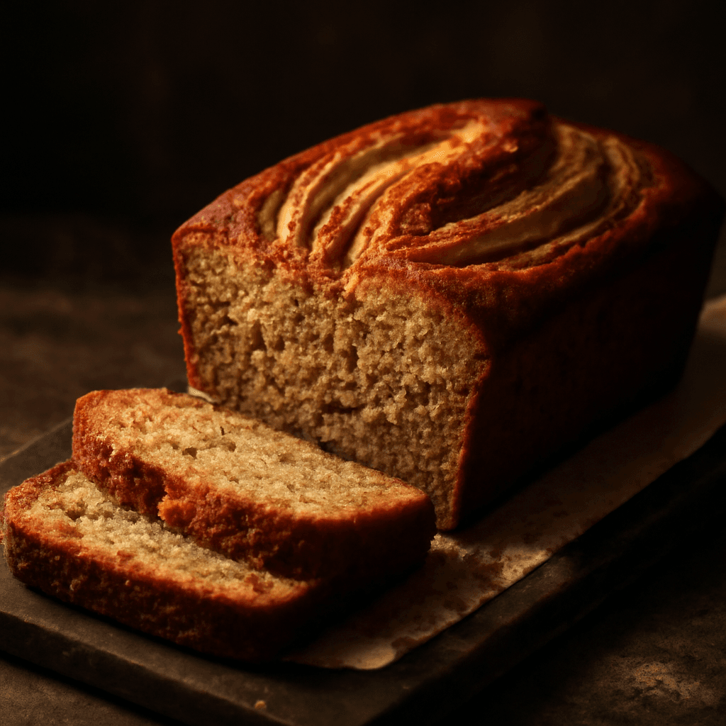 Classic Banana Bread - freshly baked bread