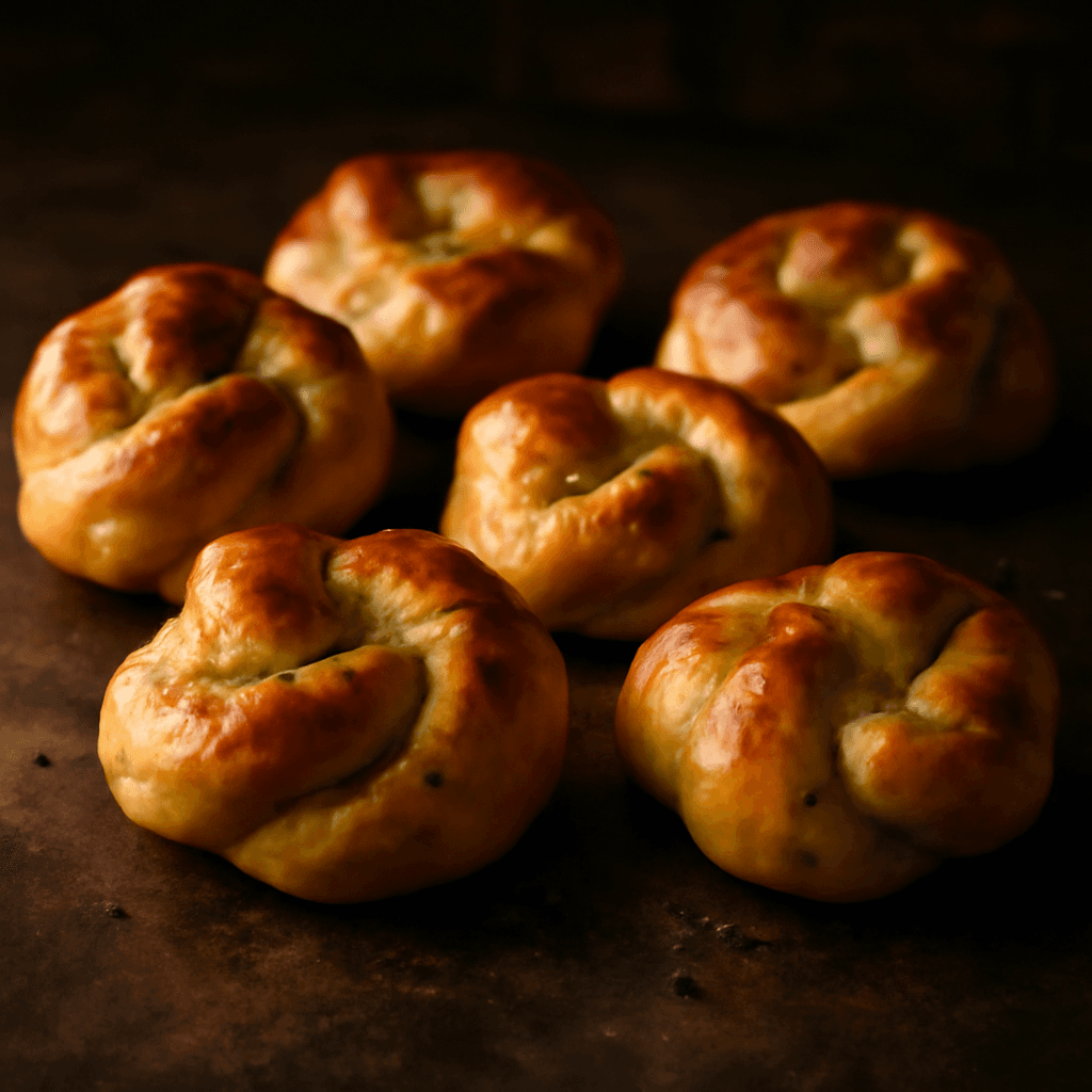 Garlic Knots - freshly baked bread