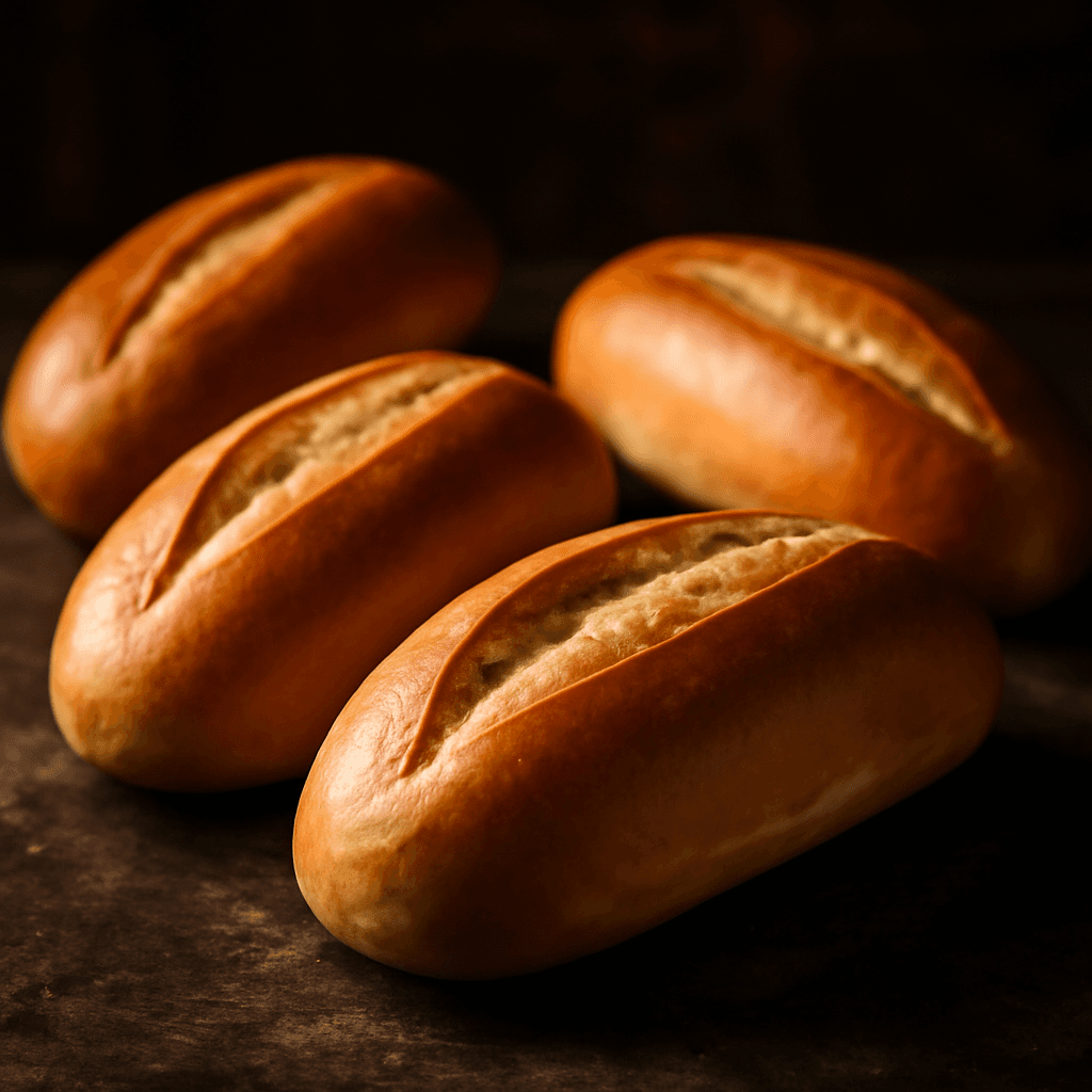 Hoagie Rolls (Sandwich Rolls) - freshly baked bread