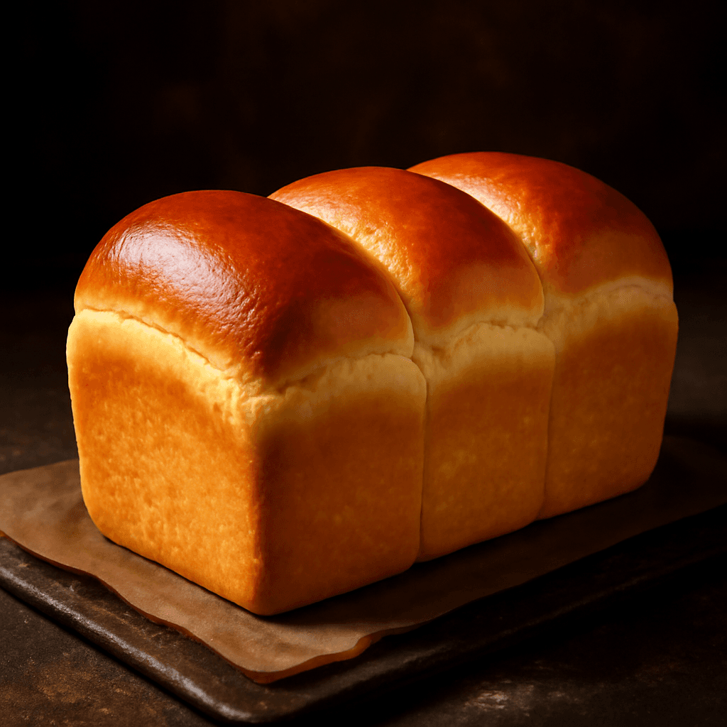 Japanese Milk Bread (Shokupan) - freshly baked bread