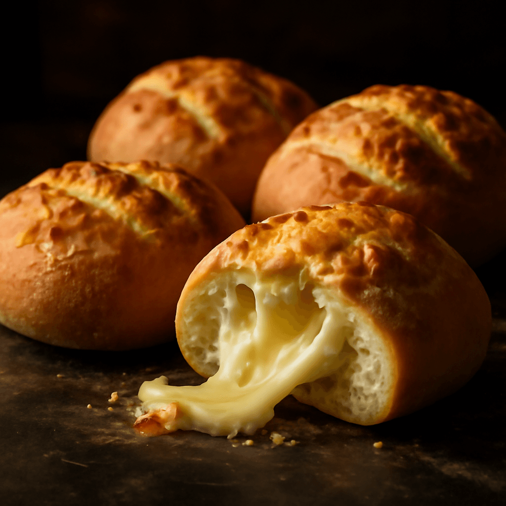 Stuffed Cheese Bread - freshly baked bread
